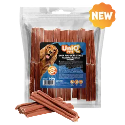 Ласощі для собак UniQ PETS Стіки з качки та груші, 500 г