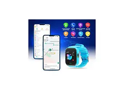 Дитячий смарт-годинник GARMIX PointPRO-100 WIFI BLUE