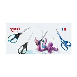 Ножиці Maped ESSENTIALS SOFT 170мм, чорний із синім (MP.468210) - мініатюра 3