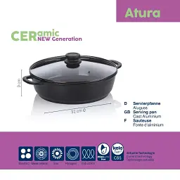 Сотейник з кришкою KELA Atura, 32 см, 5 л (15167) - мініатюра 2