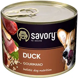 Вологий корм Savory для дорослих собак усіх порід з качкою 200 г