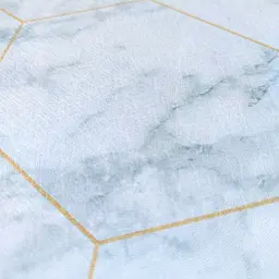 Самоклеюча плівка Sticker Wall SW-00001214 Малахітовий мармур золоті стільники 0,45х10м