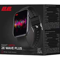 Смарт-годинник 2E Wave Plus 47 mm Black (2E-CWW12BK) - мініатюра 8