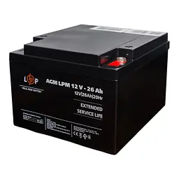 Аккумулятор AGM LPM 12V - 26 Ah під болт М5