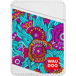 Холдер для карток Waudog Design Літо, шкіра, 9,5х7 см, білий