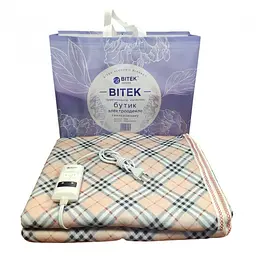 Електроковдра двоспальна байкова 2 режими ковдра з підігрівом BITEK BT-2109 150*180 см - мініатюра 2