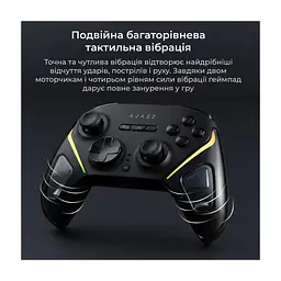Геймпад Ajazz GP100 2.4G/BT/USB Switch/PC/iOS/Android RGB Black (GP100-B) - миниатюра 2