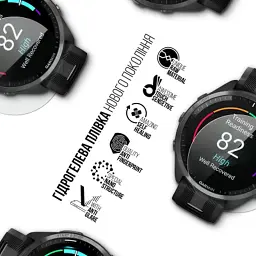 Плівка захисна Armorstandart Matte hydrogel Garmin Forerunner 965 6 pcs (ARM92017) - мініатюра 2