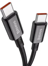 Кабель Baseus Superior Series Fast Charging Cable Type-C to Type-C 100W 1m CATYS-B01 Black - мініатюра 2