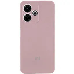 Чехол Silicone Cover Lakshmi Full Camera (AAA) with Logo для Xiaomi Redmi 13 4G/Poco M6 4G Розовый/Pink Sand