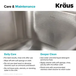 Подвійна кухонна мийка Kraus Premier KBU27, Нержавіюча сталь - мініатюра 7