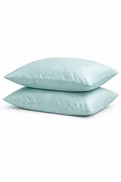 Комплект наволочок Ecotton 70х70 см із сатину 2 шт (арт. 15-5205 Aqua Grey) світло-голубой (24748) - мініатюра 1