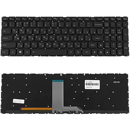 Клавіатура для ноутбука LENOVO (IdeaPad: 700-15ISK, 700-17ISK), чорна, без фрейма, підсвічування клавіш - мініатюра 2