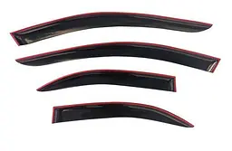 Дефлектори вікон вітровики Mazda 6 2002-2007 Седан Скотч 3M Voron Glass - мініатюра 6