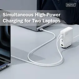 Digitus Зарядний пристрій GaN 3хUSB-C, 1хUSB-A, 140W - мініатюра 4