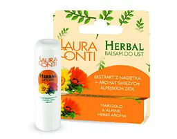 Бальзам для губ Laura Conti Nourishing Herbal з олією календули та альпійськими травами