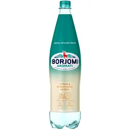 Напій безалкогольний Borjomi Aromati газований з ароматом Цитрусових та Кореню імбиру 1 л