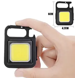 Ліхтарик брелок світлодіодний Primo Led Cob c карабіном та магнітом - мініатюра 4