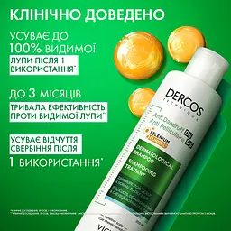 Шампунь Vichy Dercos проти лупи для жирного волосся та подразненої шкіри голови 200 мл (M0363621) - мініатюра 4
