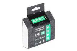 Губка шліфувальна Apro 110 x 90 x 25 мм x P320 трапеція - мініатюра 2