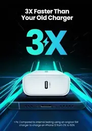 Мережевий зарядний пристрій Ugreen CD137 PD 20W Fast Charger + USB-C to Lightning Cable Suit 1 м - мініатюра 2
