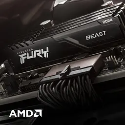 Модуль пам'яті для комп'ютера DDR4 8GB 2666 MHz Fury Beast Black Kingston Fury (ex.HyperX) (KF426C16BB/8) - мініатюра 9