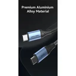 Дата кабель USB-C to USB-C 1.5m 240W aluminum black Vention (TREBG) - мініатюра 7