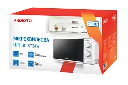 Мікрохвильова піч Ardesto GO-S724W [69297] - мініатюра 6