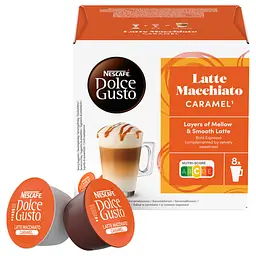 Уцінка. Кава в капсулах NESCAFE Dolce Gusto Latte Macchiato Caramel 16 шт. 145.6 г - мініатюра 2