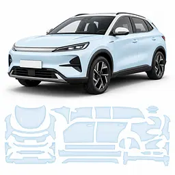 Антигравійна захисна бронеплівка за лекалами для BYD Atto 3 (Yuan Plus) I facelift 2025- повний кузов