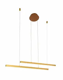 Люстра стельова LED Levistella 918LP457-2 GD 1200MM, 15W, золотий, білий, сучасний стиль для дому