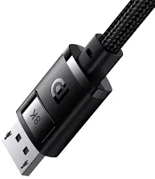 Кабель Baseus High Definition Series DP 8K to DP 8K Adapter Cable 1.5m B00633706111-01 Black - мініатюра 4