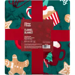 Плед Ardesto Christmas Flannel 160х200 см 100% поліестер різдвяні смаколики pbe0050458
