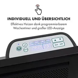 Конвекторний обігрівач Klarstein Hot Spot Slimcurve Double Wave 2 в 1 (10035060) - мініатюра 4