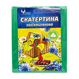 Скатертина на стіл Bambi Tablecloth(Green) поліетилен, розмір 120х200 см