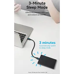 Зовнішня кишеня Vention 2.5" HDD/SSD USB 3.0 Micro-B Black (KPAB0) - мініатюра 9