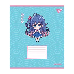 Зошит Yes Anime girls А5 12 аркушів лінія (767988), в асортименті - мініатюра 5