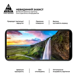 Захисне скло на Nokia 3.4 з олеофобним покриттям, Pro, повне проклеювання, антистатичний і пиловідштовхуючий шар, 9H, самоклеючеся, 2.5D, на весь екран, антистатичний клей, ArmorStandart (ARM59580) - мініатюра 5