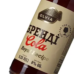 Напій слабоалкогольний Olvia Brandy-Cola газований 8% 0.33 л - мініатюра 5