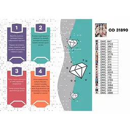 Алмазна мозаїка "K-pop, Stray Kids" OD31890, 40х50 см - мініатюра 2