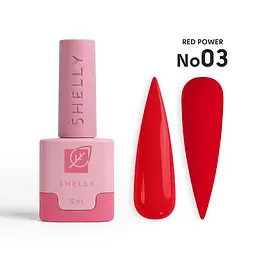 Гель-лак для нігтів 03 Red Power Shelly 12 мл