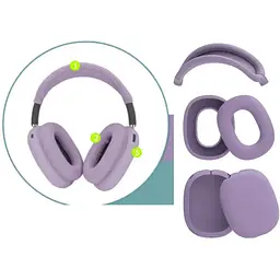 Чохол-накладка DK для Apple AirPods Max 1/2 | Silicone Candy Friendly 3в1 (viola)