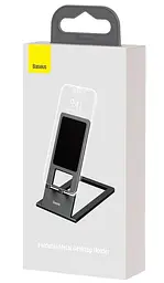 Підставка для телефону Baseus Foldable Metal gray - мініатюра 5