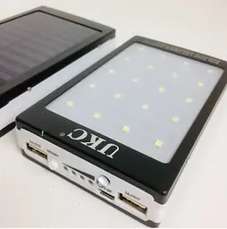 Мобільна зарядка Power Bank Metal + LED Solar 90000 mAh - мініатюра 5