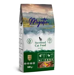 Сухий корм для стерилізованих котів Mystic Sterilised з лососем, 500 г