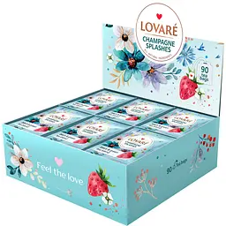Чай чорний та зелений Lovare Champagne Splashes 180 г (90 шт. х 2 г) - мініатюра 3