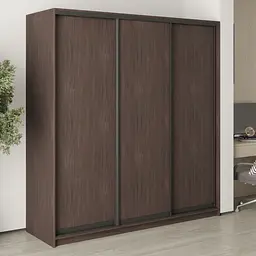 Шафа-купе тридверна MebelStar Стандарт BG 3ДСП 200x60x210 см Дуб рістрето (MBS-8300)