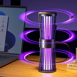 Безшумна лампа-пастка для комарів, нічник, зарядка через USB, LY-936 - мініатюра 3