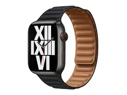 Ремінець Apple Midnight Leather Link M/L (ML823) для Watch 44/45mm - мініатюра 3