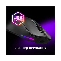 Мишка Lorgar MSA10W Wireless Gaming Black (LRG-MSA10W-BK) - мініатюра 9